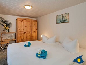 1 غرفة نوم وملاءات أسرّة