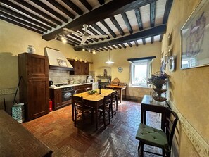 Fridge, microwave, oven, stovetop - Heritage Tuscan Farmhouse with private swimming pool (Cortona)