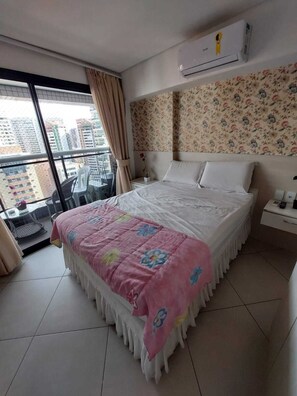 1 間睡房、熨斗/熨衫板、免費 Wi-Fi、床單