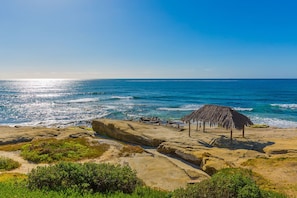 Enjoy breathtaking ocean views from a secluded rocky outcrop.