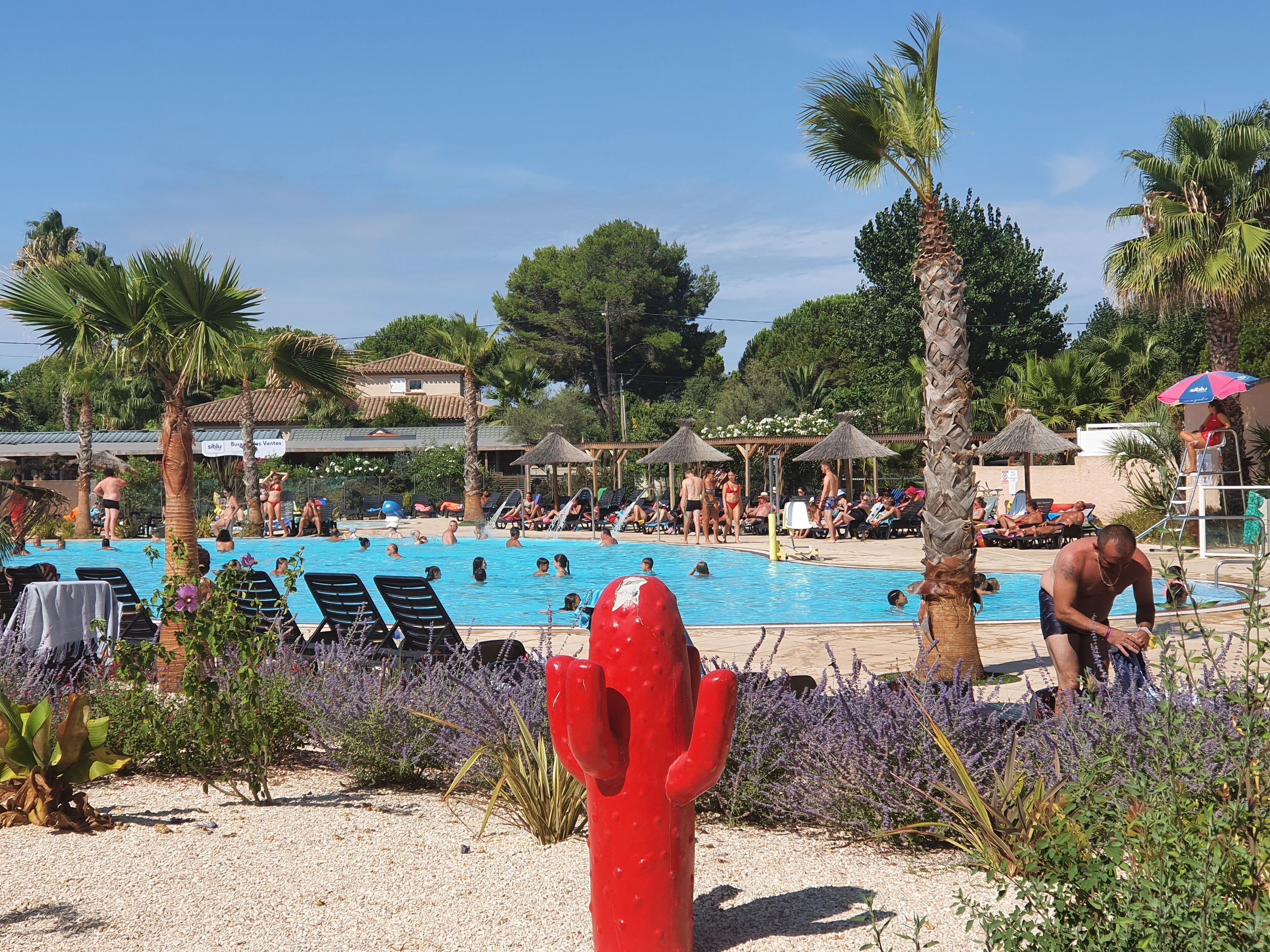 Piscine extérieure, piscine chauffée