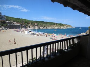 En la playa