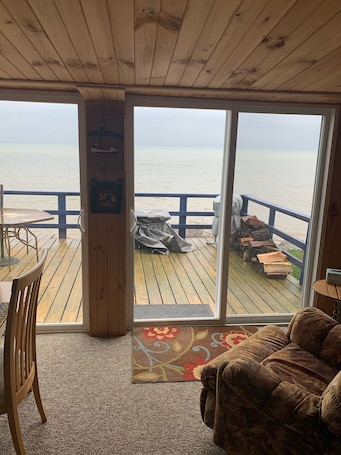 Interior. Vintage Lake Ontario cottage built in 1902.
