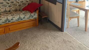 TV connectée, cheminée, lecteur de DVD, vidéothÚque