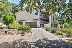 Exterior - Deck & Lake Travis Views: Hill Country Hideaway! (Jonestown)