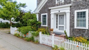 Exterior detail - WaterView Cottage,  West End-Steps to Beach , Prv Deck & Garden,  Internet, Pkg  (Provincetown)