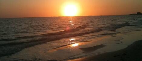 Ubicación cercana a la playa, tumbonas y toallas de playa