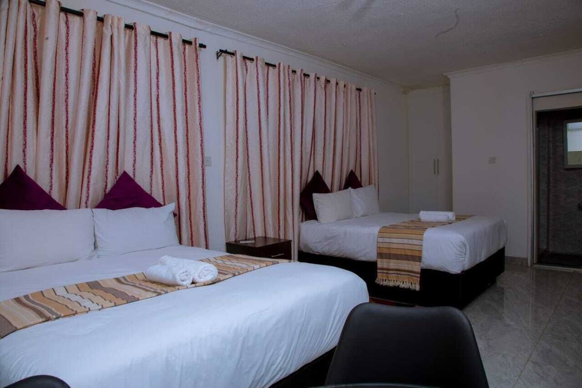 Premium bedding, down duvets, Select Comfort beds, desk