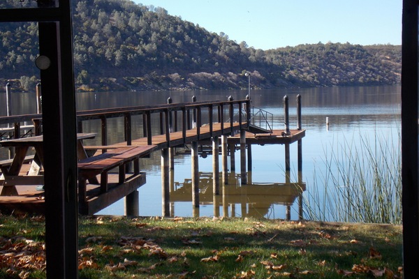 View of lake from home.