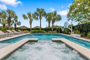 Una piscina riscaldata