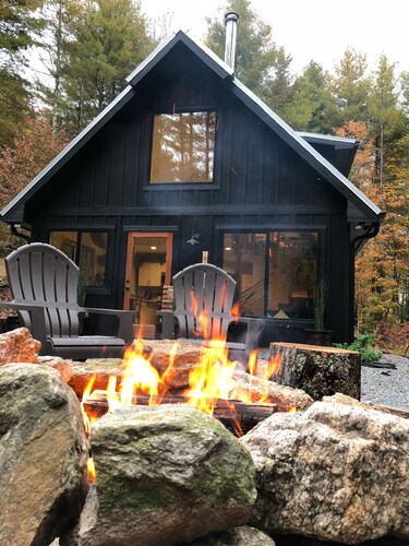 Cabin on 98 Acres Next to Dupont State Forest Near Hendersonville and Brevard