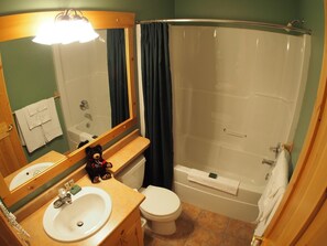 Hair dryer, towels