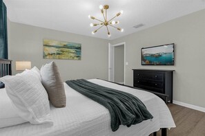 4 bedrooms, travel cot, WiFi, bed sheets