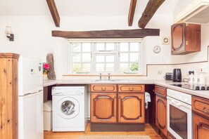 Fridge, microwave, oven, toaster