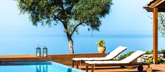 A magical hilltop retreat overlooking Chania city and the Cretan sea!