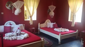 Chambre familiale, vue sur la mer