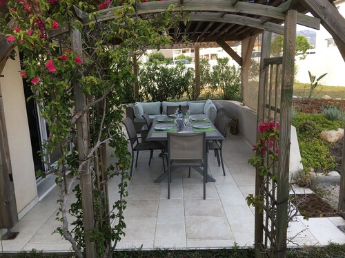 Provencal style house with mountain view