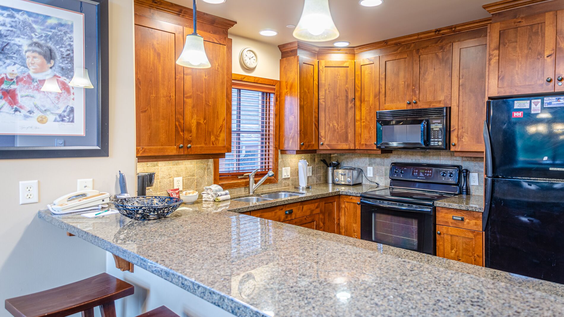 Spacious multi level 4 bedroom + den townhouse, close to ski run, great views of Mt. Morrisey