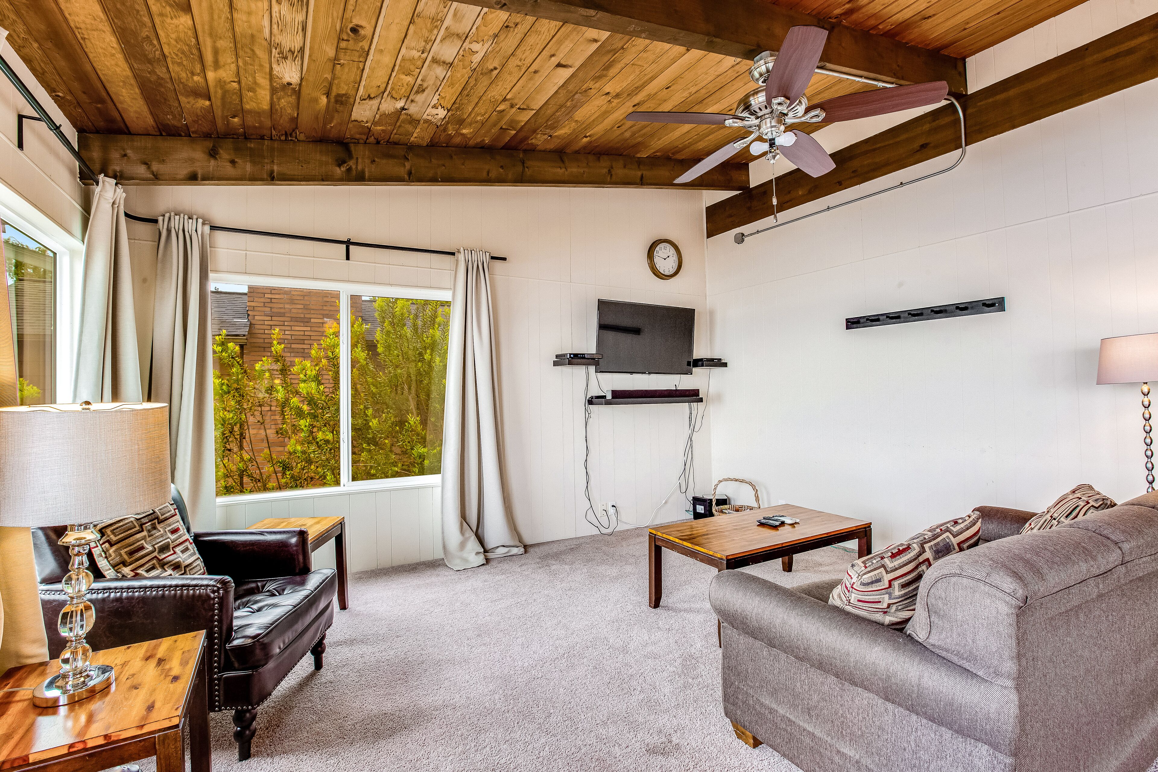 Tranquil waterfront getaway with inviting outdoor decks & beach access