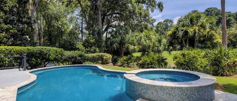 A heated pool