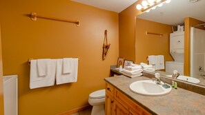 Hair dryer, towels