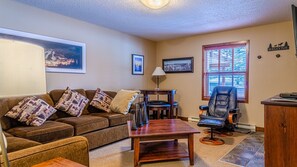 TV, fireplace, DVD player