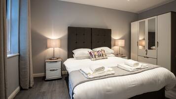 Desk, iron/ironing board, free cots/infant beds, free WiFi