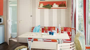 Comfort stacaravan (Plus - 4 places) | Woonruimte