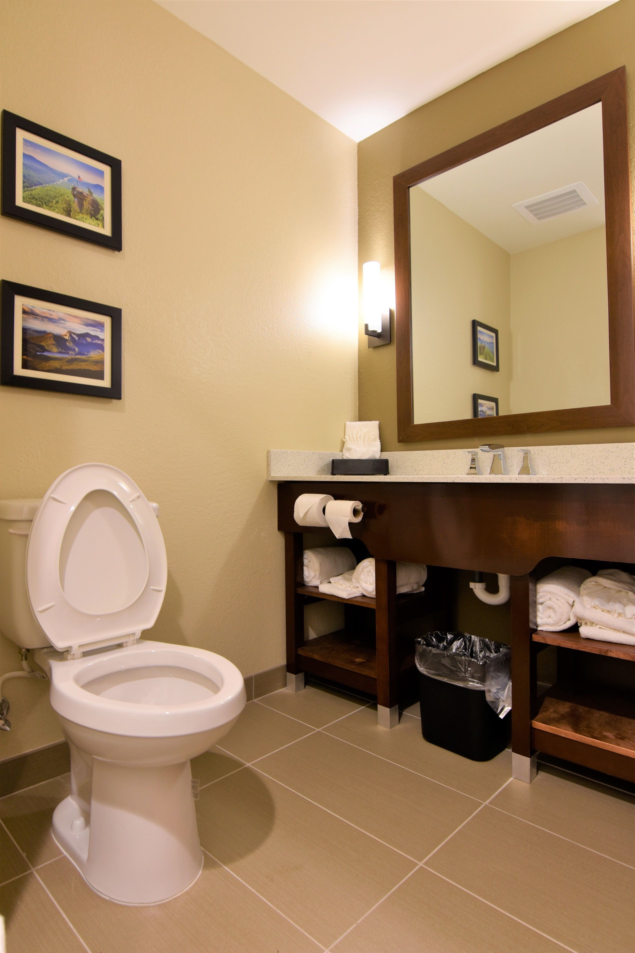 free toiletries, hair dryer, towels