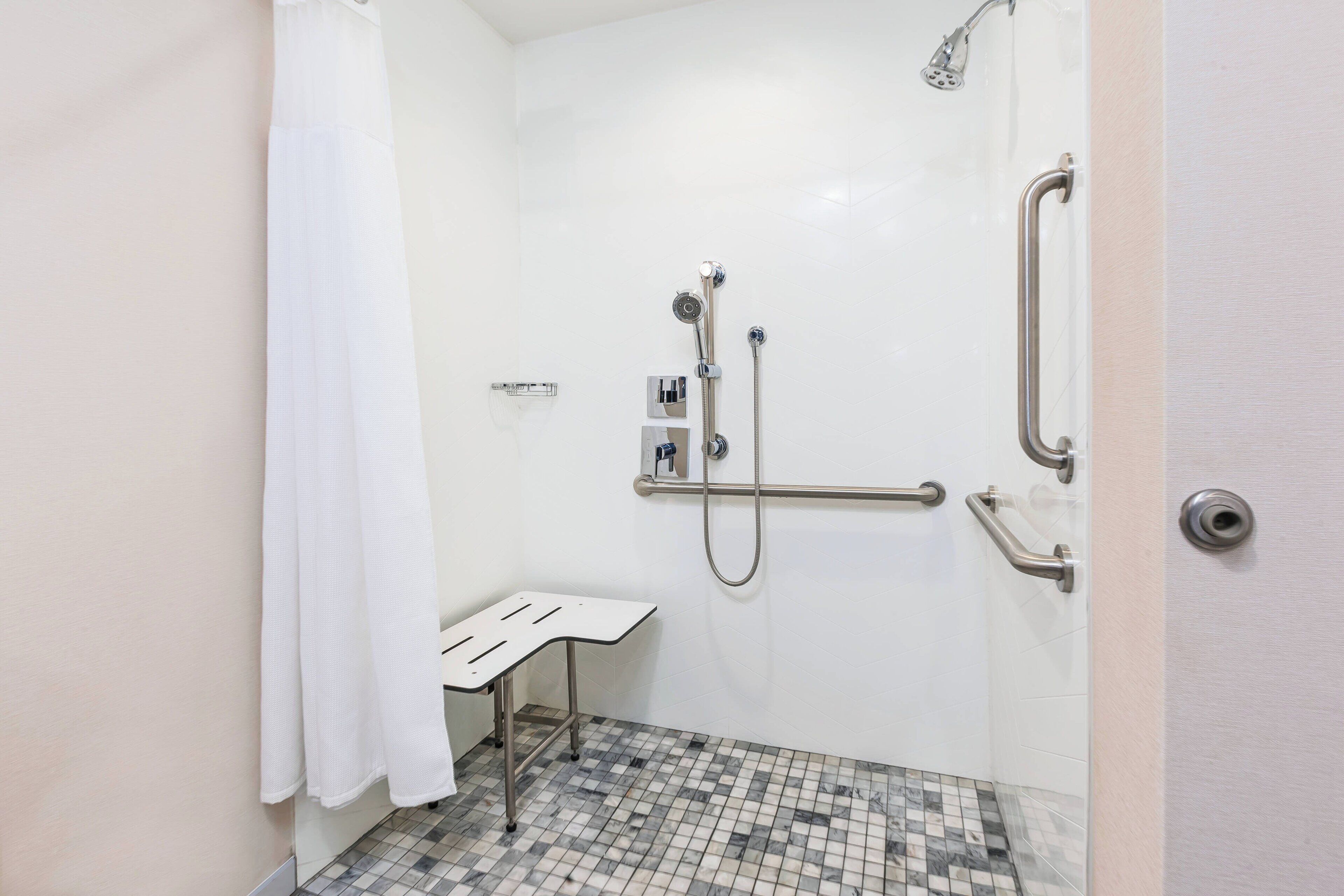 free toiletries, hair dryer, towels