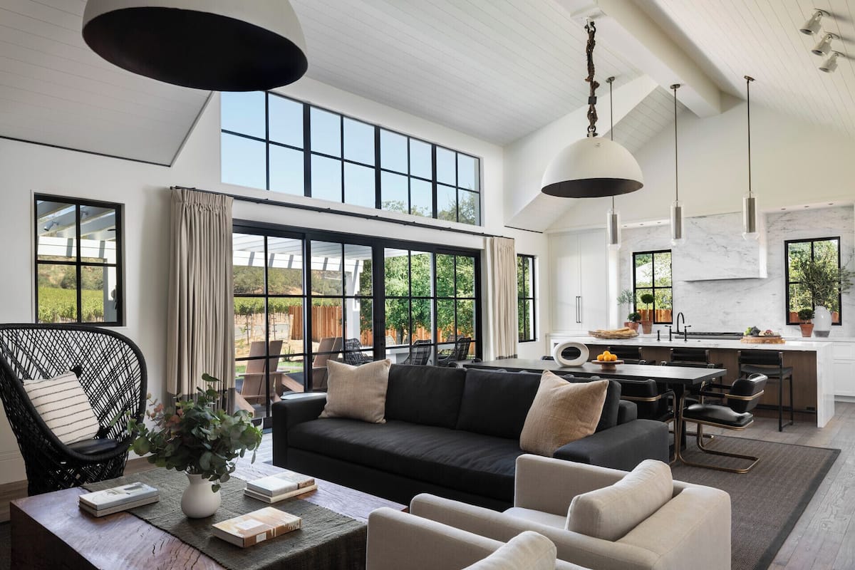 Premier Villa, 4 Bedrooms (Vineyard And Mountain) | Living area | 55-inch Smart TV with satellite channels, TV, fireplace