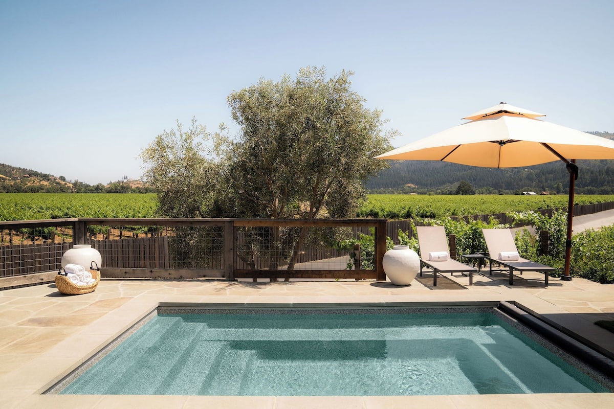 Premier-Villa, 3 Schlafzimmer, eigener Pool (Hot Tub | Vineyard And Mountain) | Terrasse/Patio