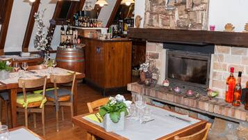 Dinner served, local cuisine