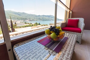 Comfort appartement | Uitzicht vanaf balkon
