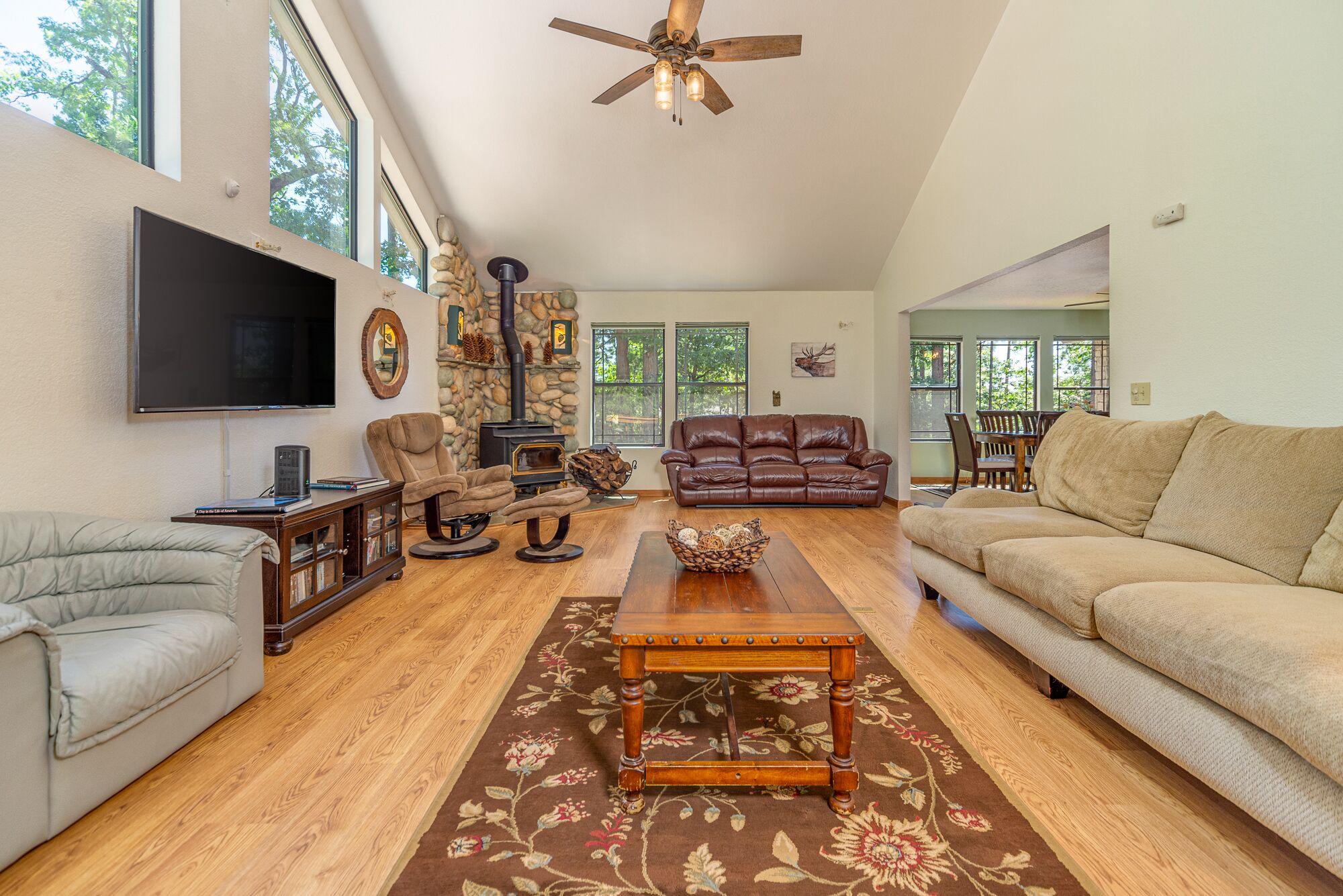 Pet Friendly Cabin in Arnold w/Rec Room, Fenced Yard, Private Hot Tub!