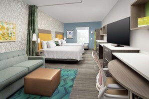 Studio, 2 Queen Beds, Non Smoking | Desk, iron/ironing board, free cots/infant beds, free WiFi - Home2 Suites by Hilton Phoenix Airport South (Phoenix)