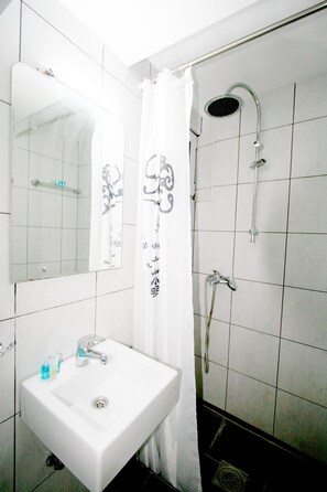 Apartment, 1 Bedroom | Bathroom shower - Apartment Manufactura (Belgrade)