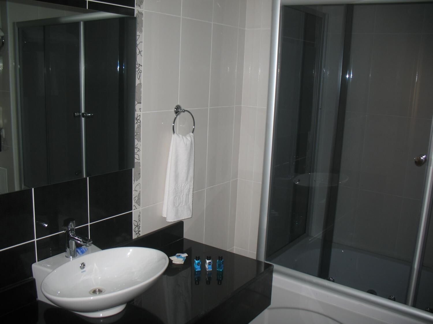 Free toiletries, hair dryer, slippers, towels