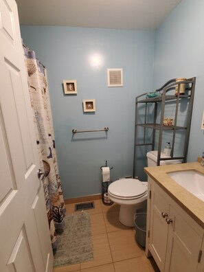 Combined shower/tub