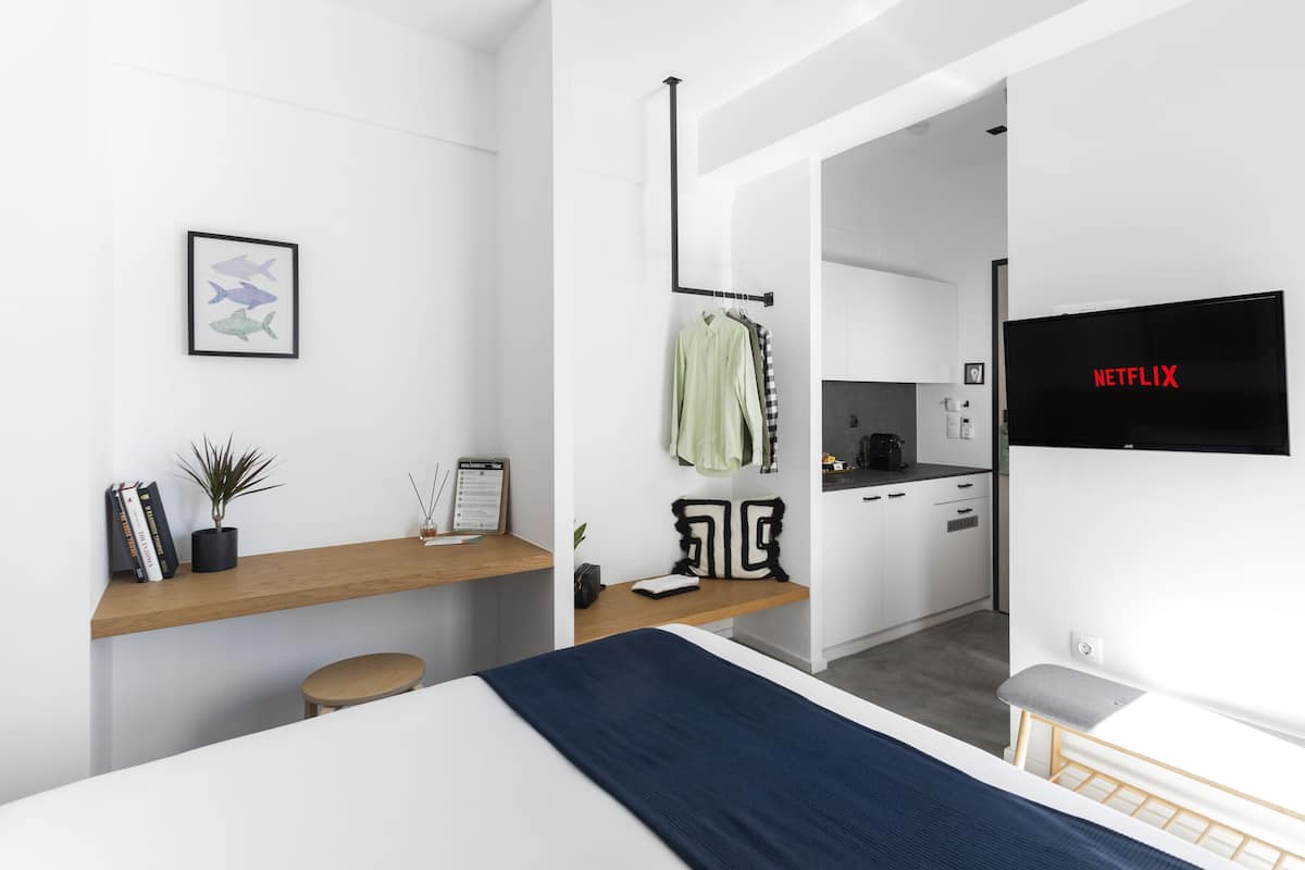 1 habitación, ropa de cama de alta calidad y colchones con pillow-top