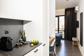 Premium Double Room, Balcony, City View | Premium bedding, pillowtop beds, in-room safe, individually decorated - Pame House (Athens)