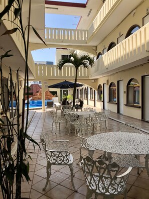 Terrace/patio - Hotel Playa de Oro (Boca del Río)