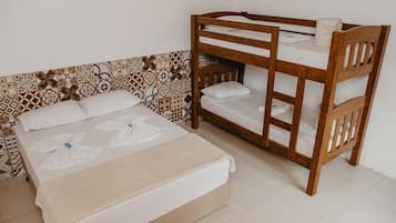 Economy Quadruple Room | Blackout drapes, iron/ironing board, free WiFi, bed sheets