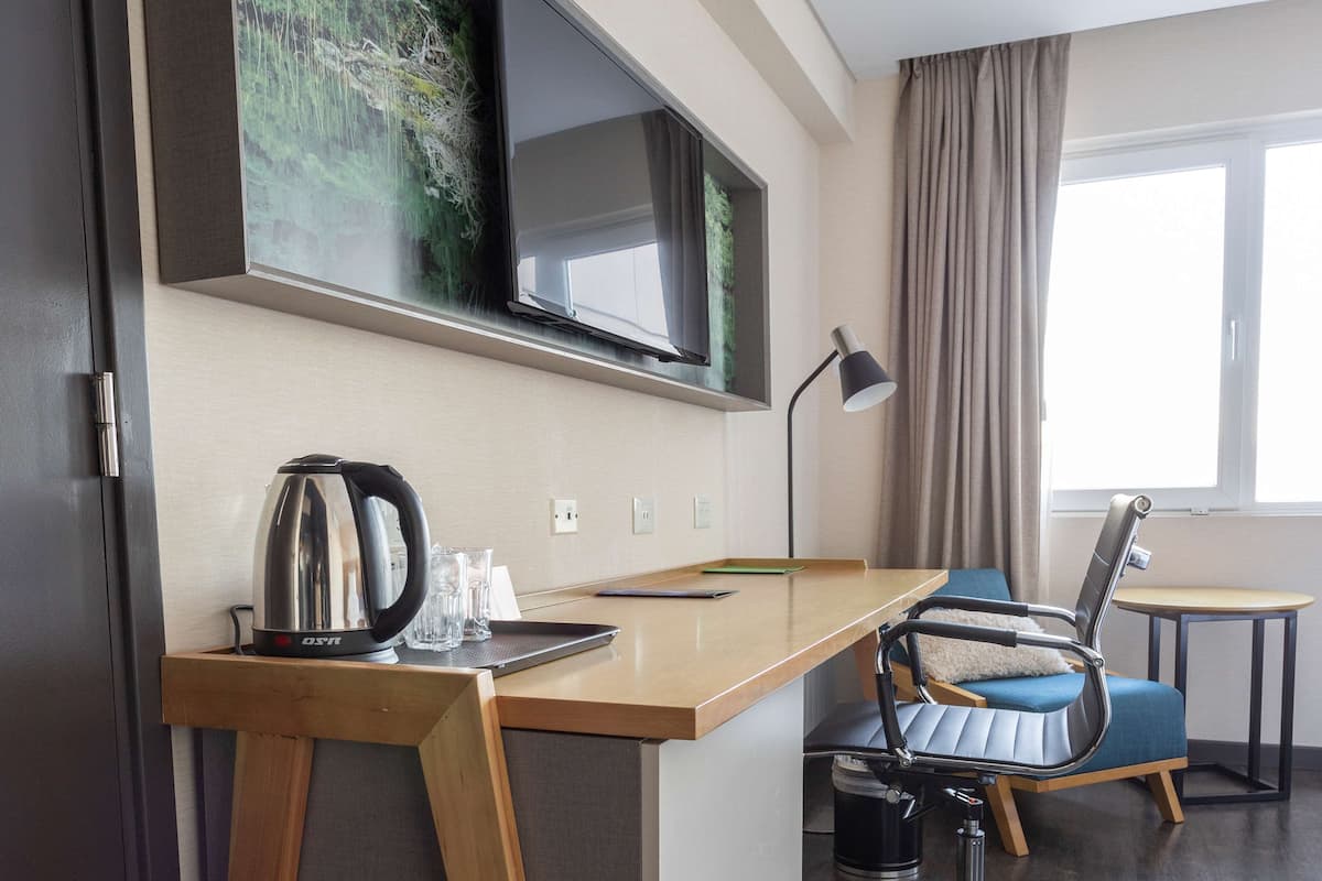 Minibar, in-room safe, desk, laptop workspace