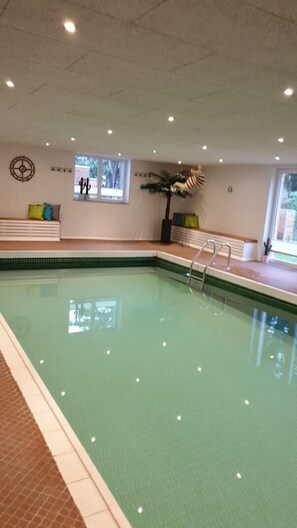 Indoor pool, a heated pool