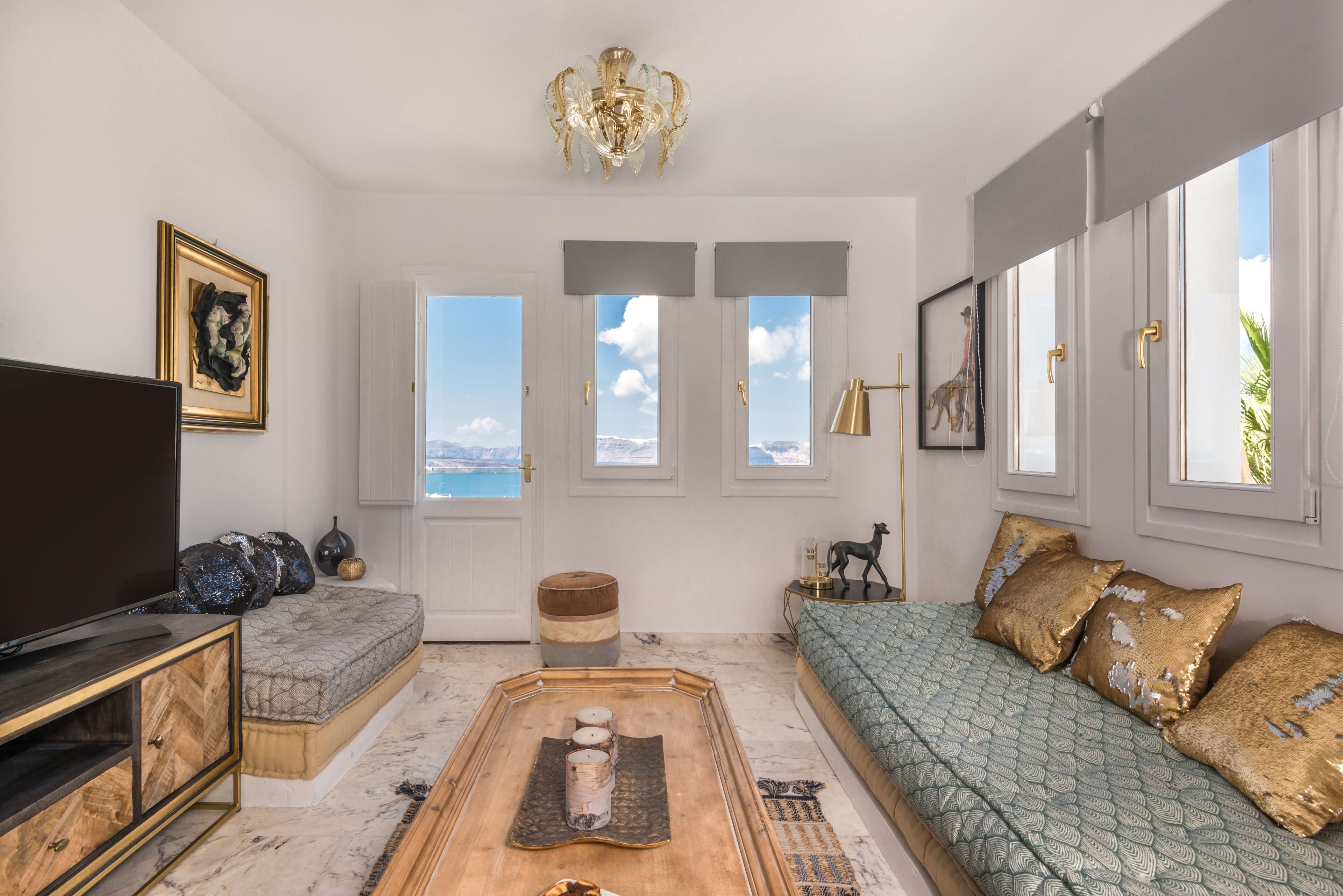 Smart-tv, een stereo en een printer