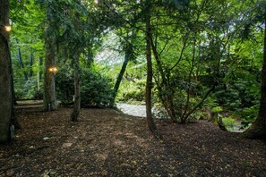 Creekside relaxation area