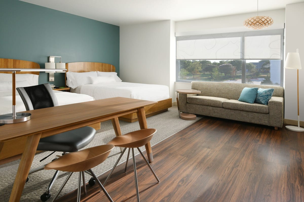 In-room safe, desk, laptop workspace, iron/ironing board