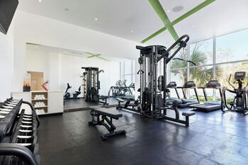 Fitness center at Fairfield Inn & Suites by Marriott Cancun Airport