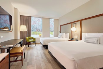 Room, 2 Double Beds | Premium bedding, down comforters, in-room safe, desk at Fairfield Inn & Suites by Marriott Cancun Airport